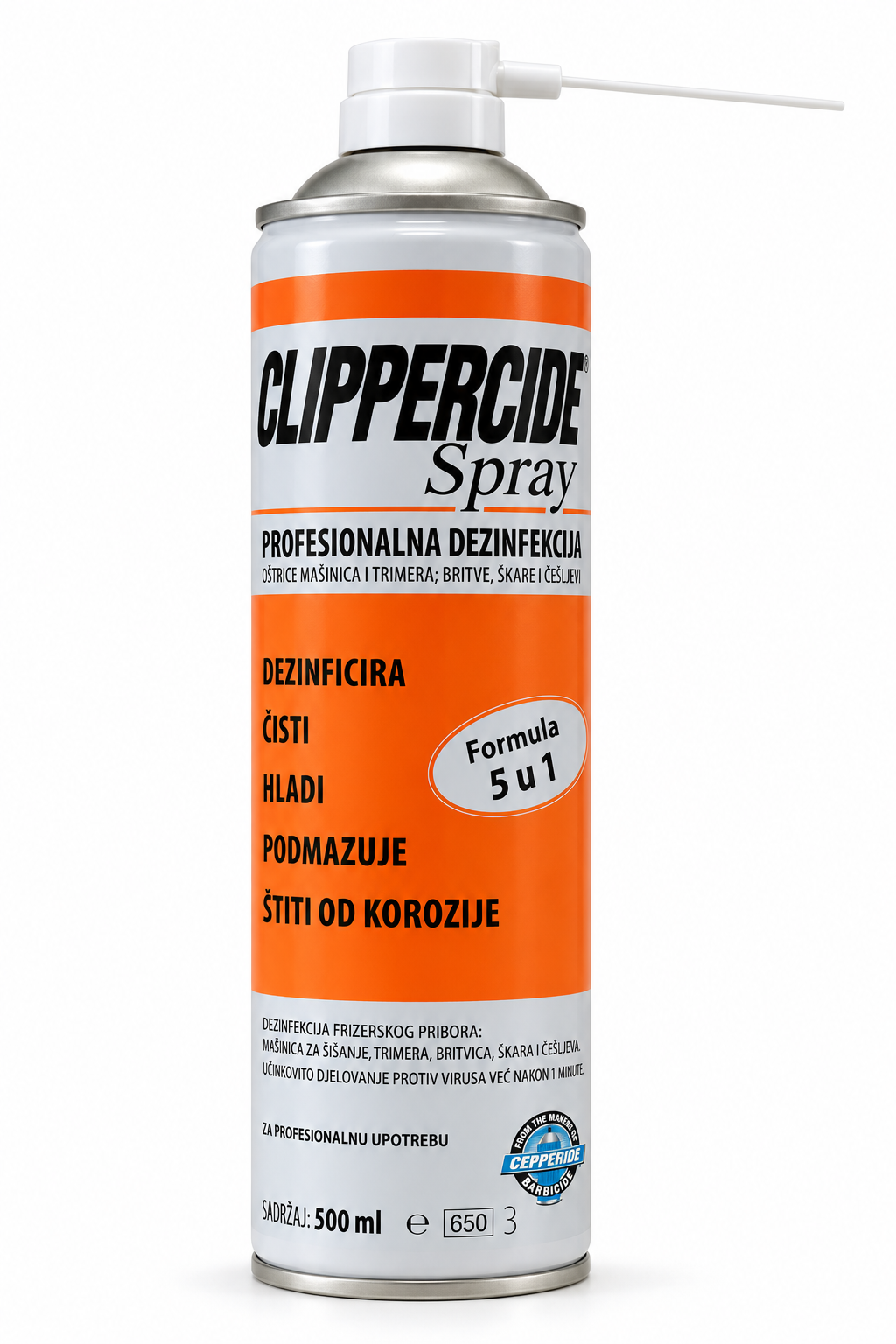 Clippercide sprej 5 u 1, 500 ml